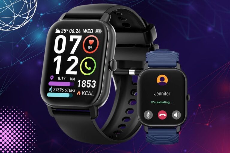 Montre Connectée Homme Fomme avec Appels Bluetooth, 1,85'' Smartwatch avec 112 Modes Sportifs, Cardiofrequencemetre, Sommeil, Etanche IP68, Bracelet Montre Connectée pour Android iOS, Noir